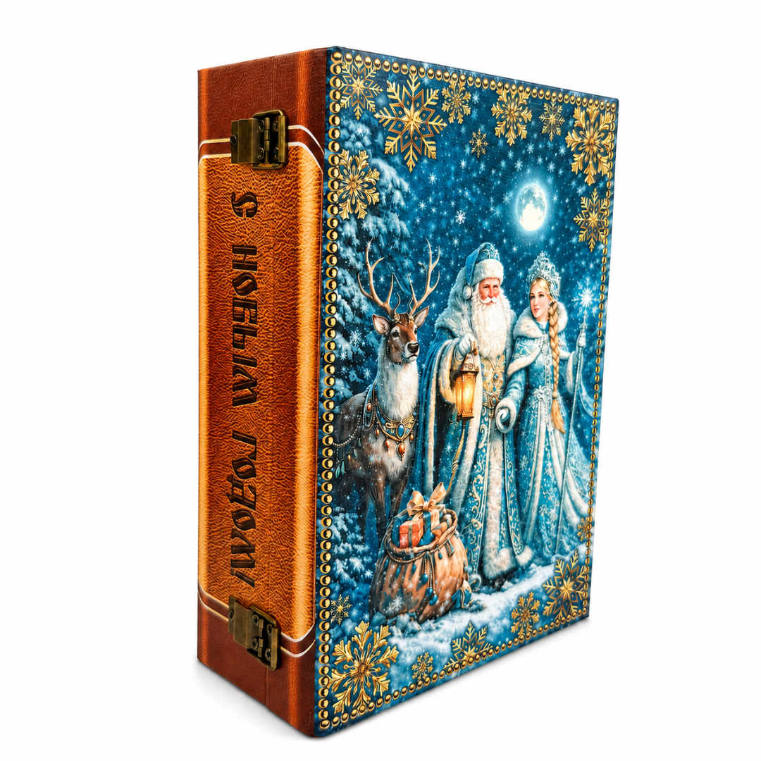 сладкий новогодний подарок Книга ДМ Снегурочка и Олень